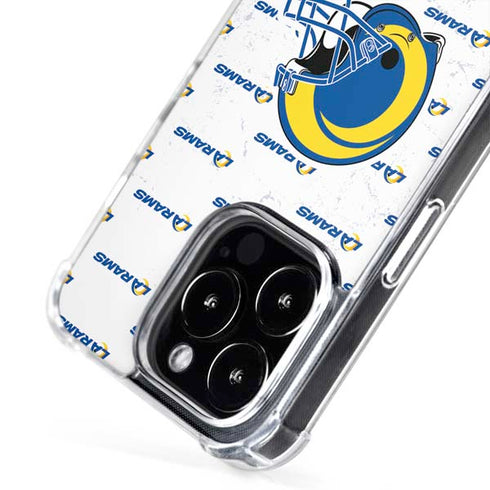 NFL Los Angeles Rams White Logo Blast iPhone 16 Pro MagSafe Case